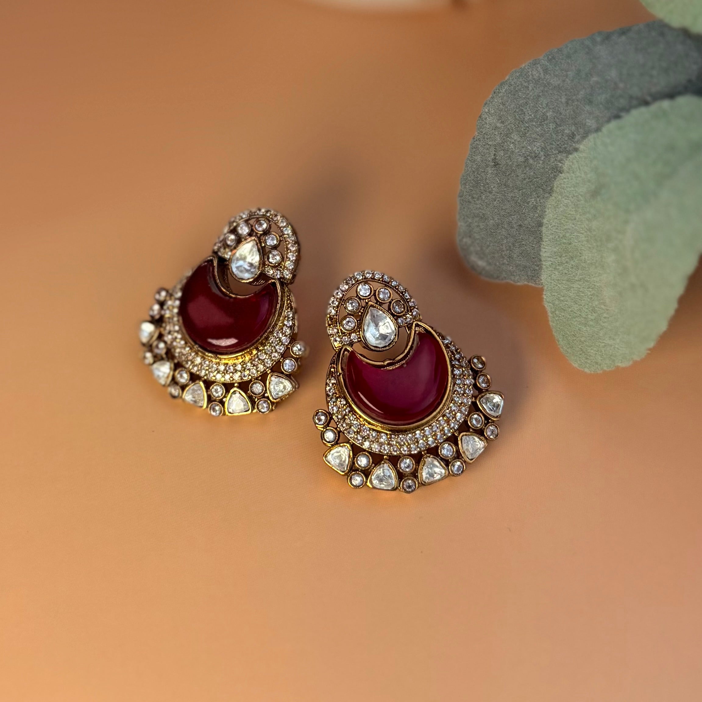 Kashish premium uncut tyaani kundan Earrings