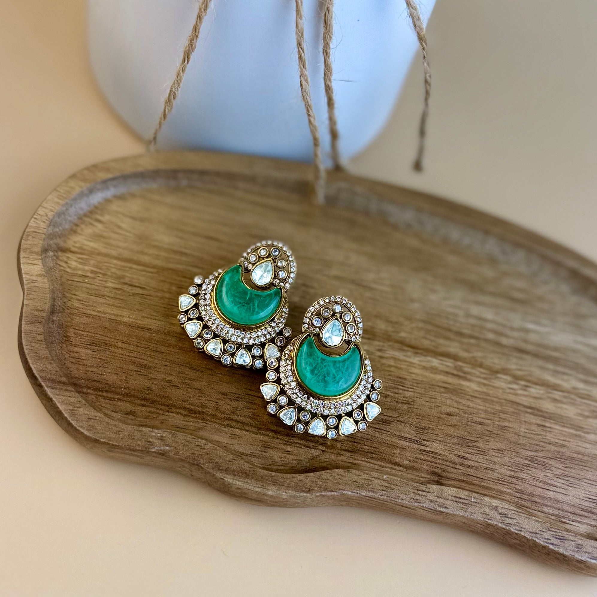 Kashish premium uncut tyaani kundan Earrings