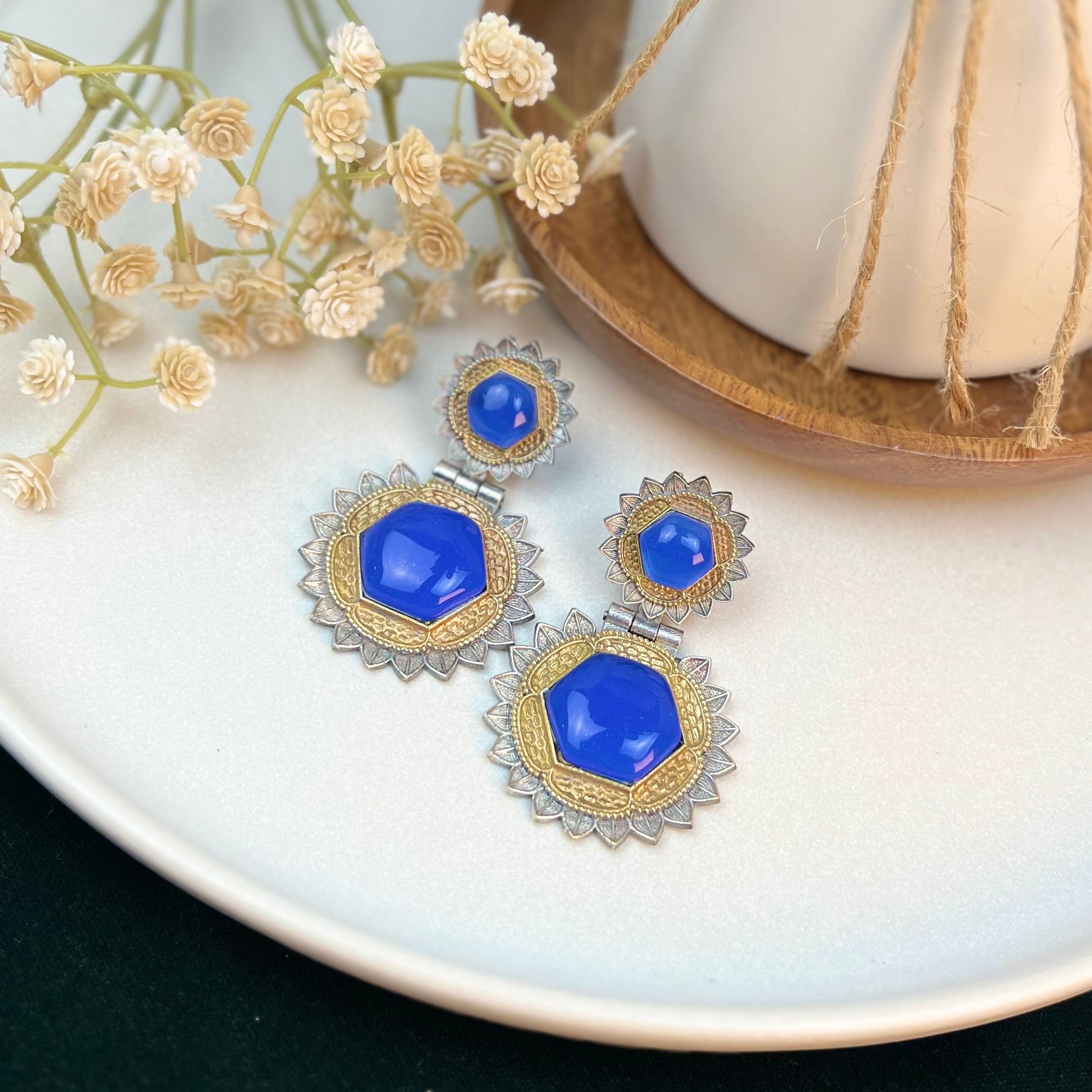 VJ4073-Monalisa Stone Medium size Earrings
