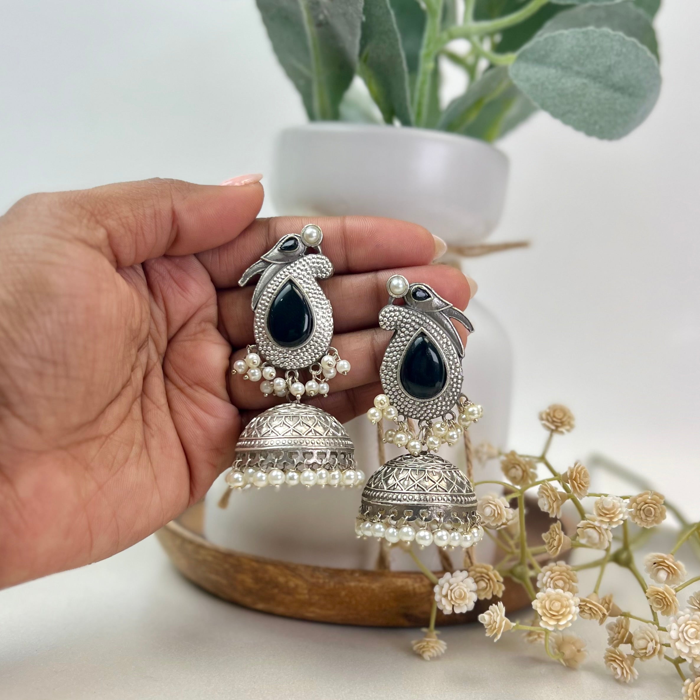 VJ4016-Parrot Jhumki