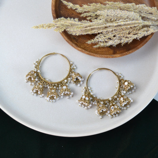 VARJ007-Jhumki Hoop Earrings