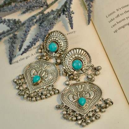 VJ4022-Firoza Tribal Earring