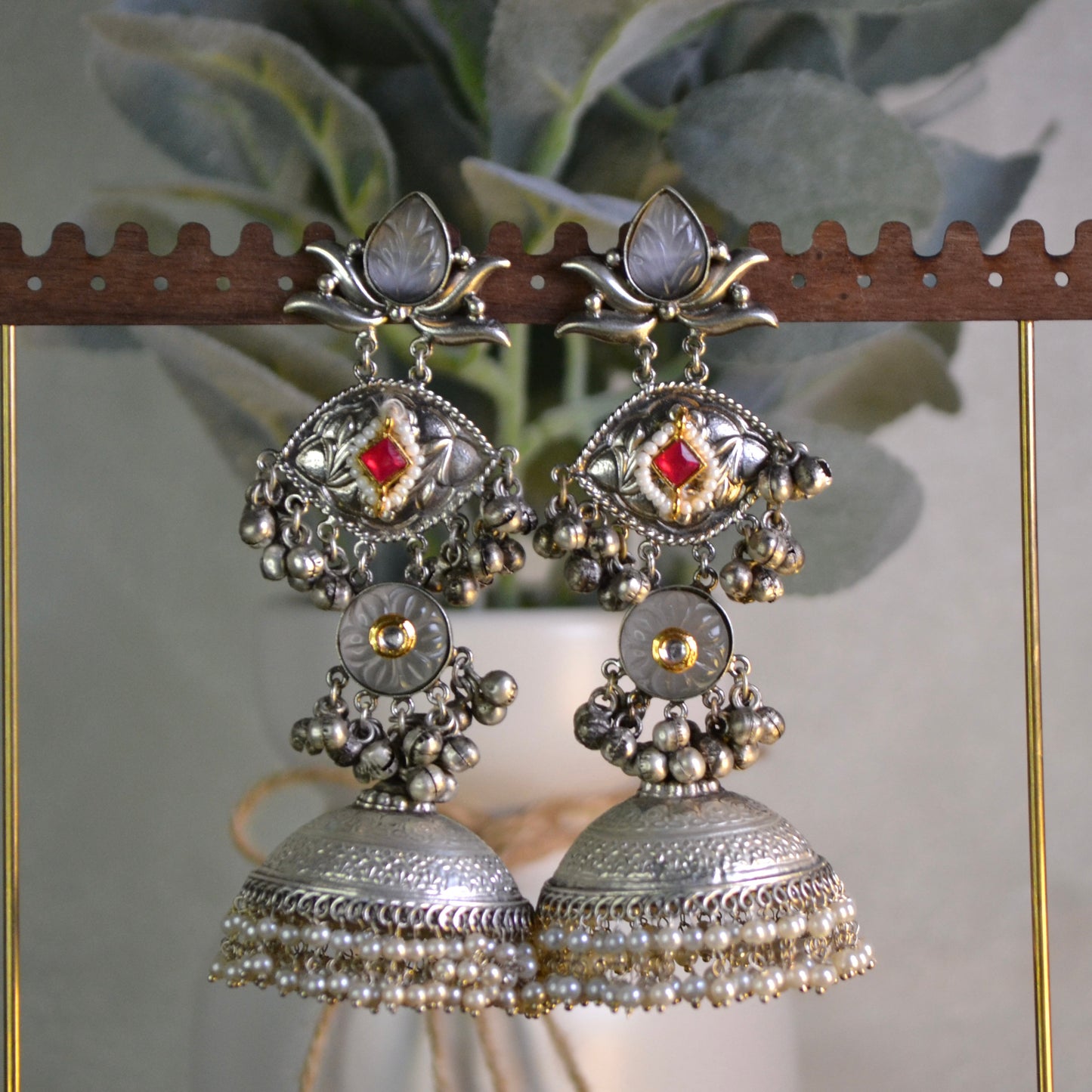 VJS5003-Tribal Long Jhumka