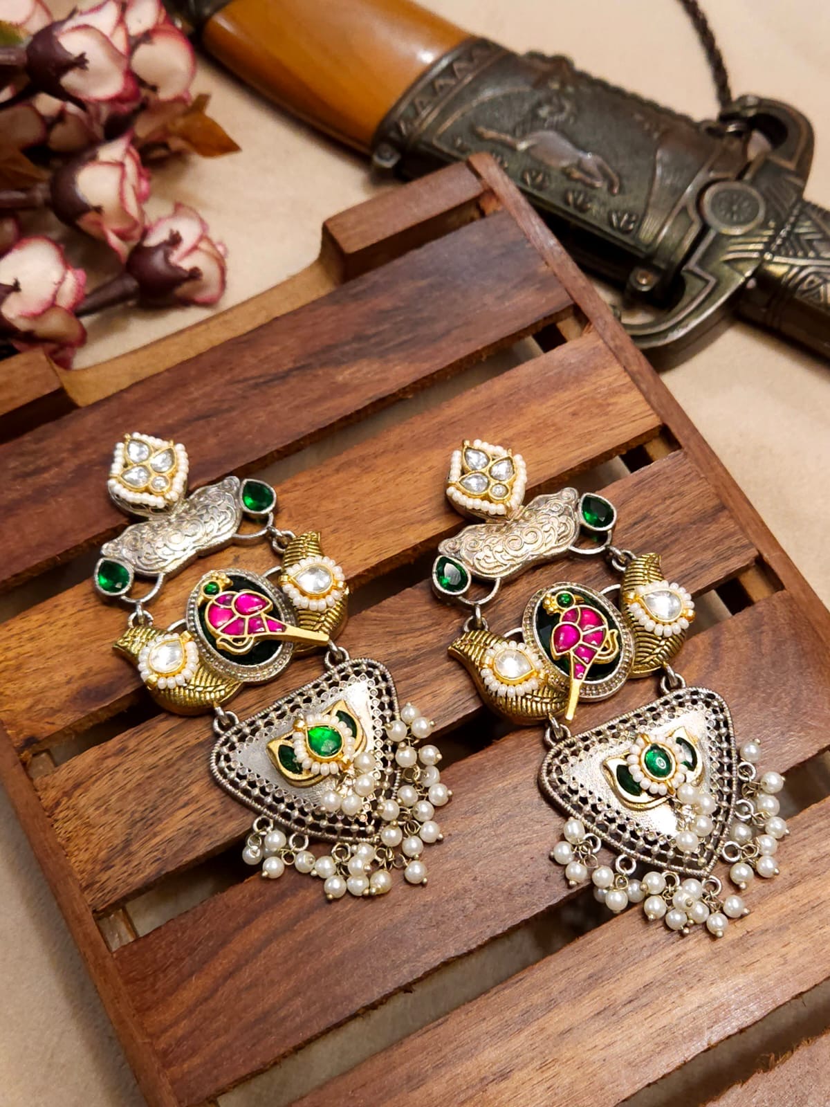 Kriti Fusion Dangler Earrings