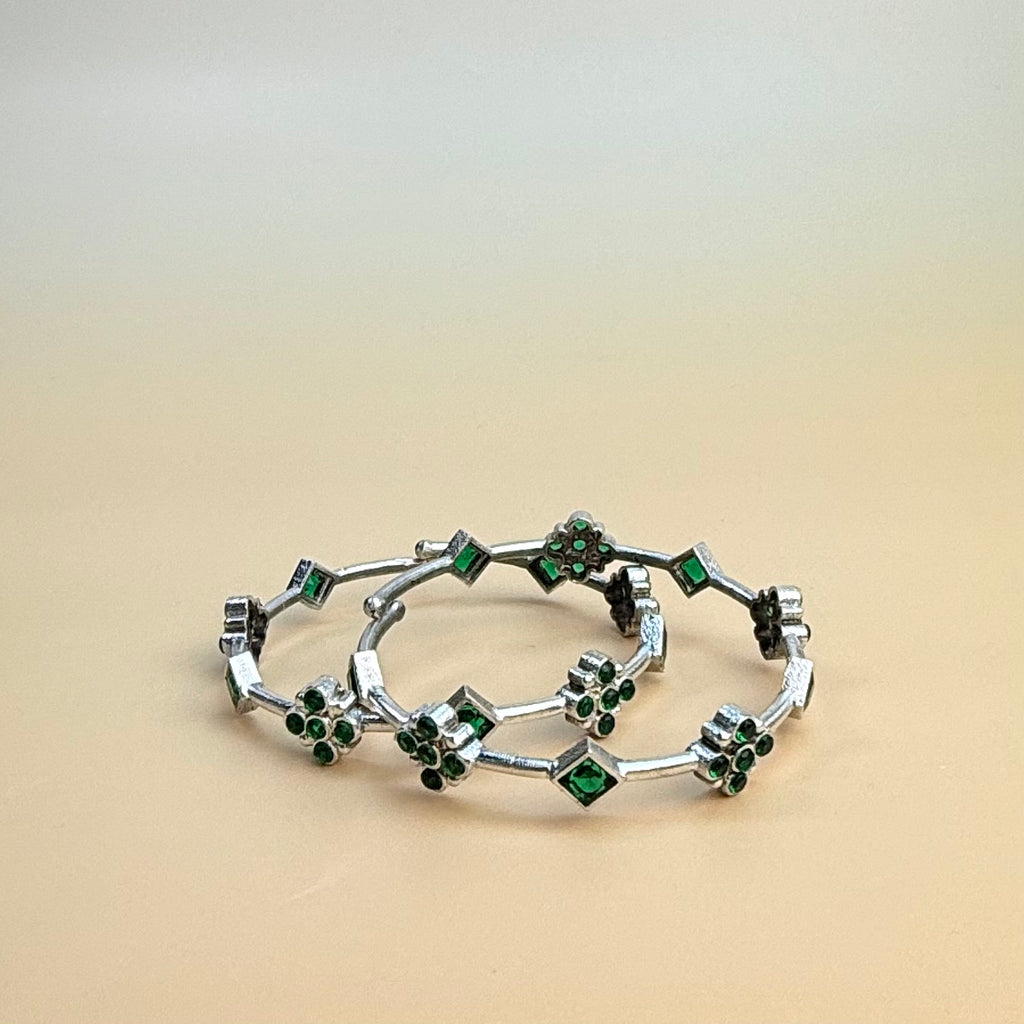 Bangle set of 2 - Emerald