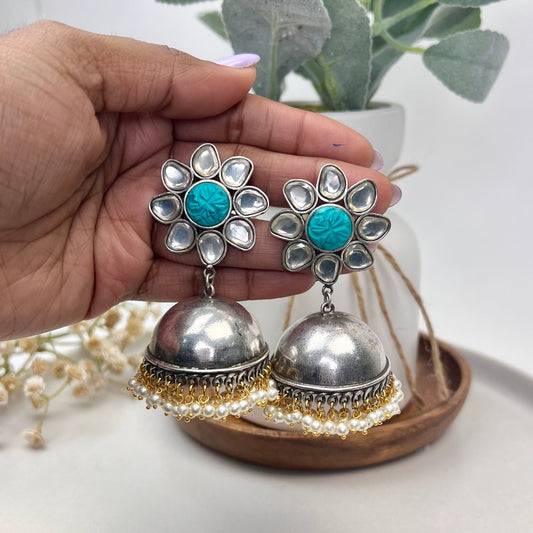 VJ4006-Flower Jhumki