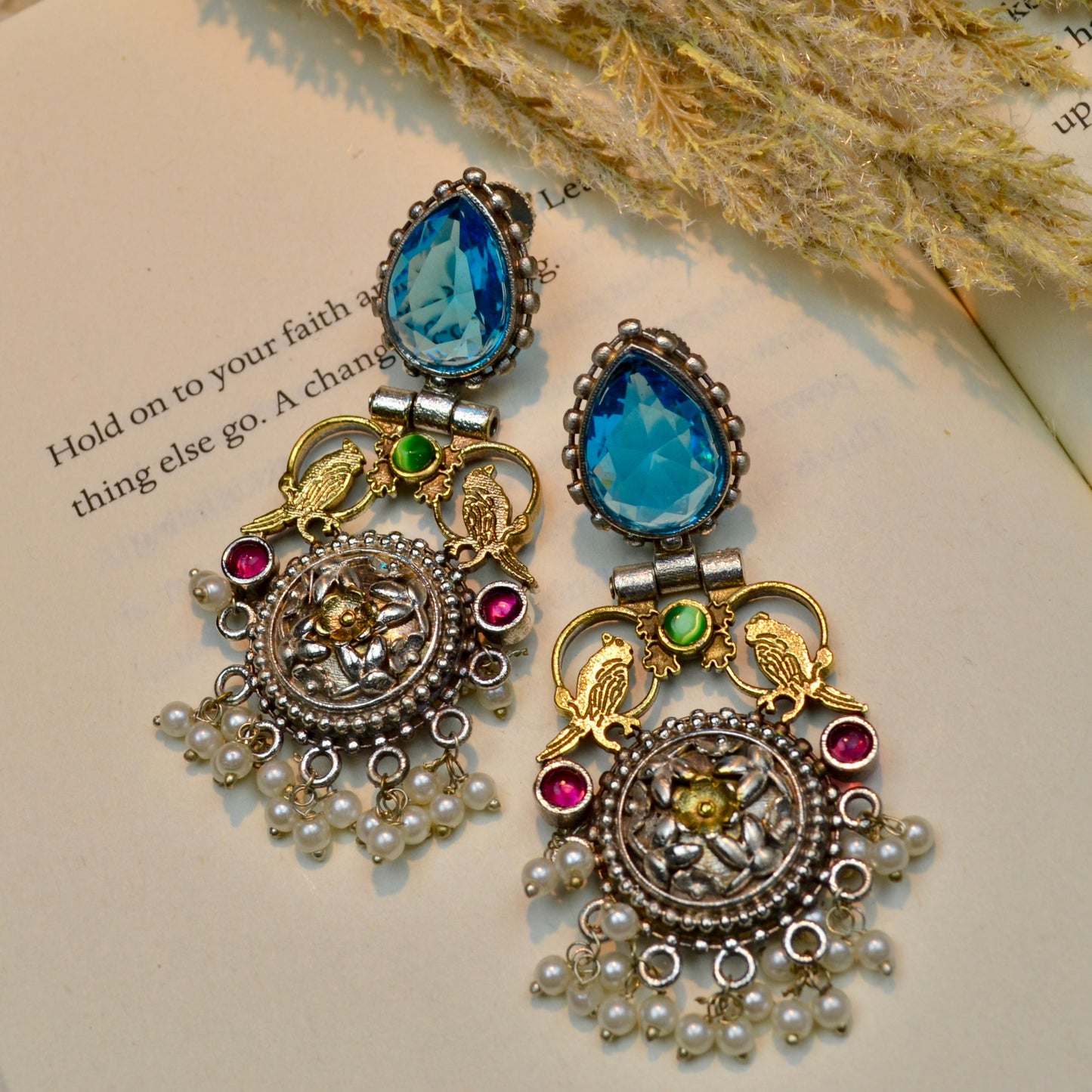 VJ4036-Bird Stone Earring