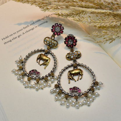 VJ4035-Boho Nandi Earring