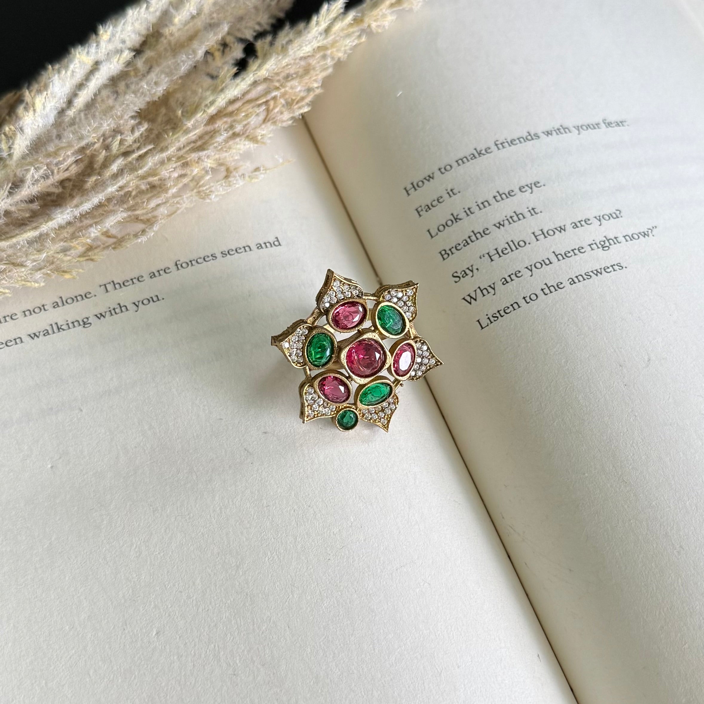 Impala Finish Stone work Ring