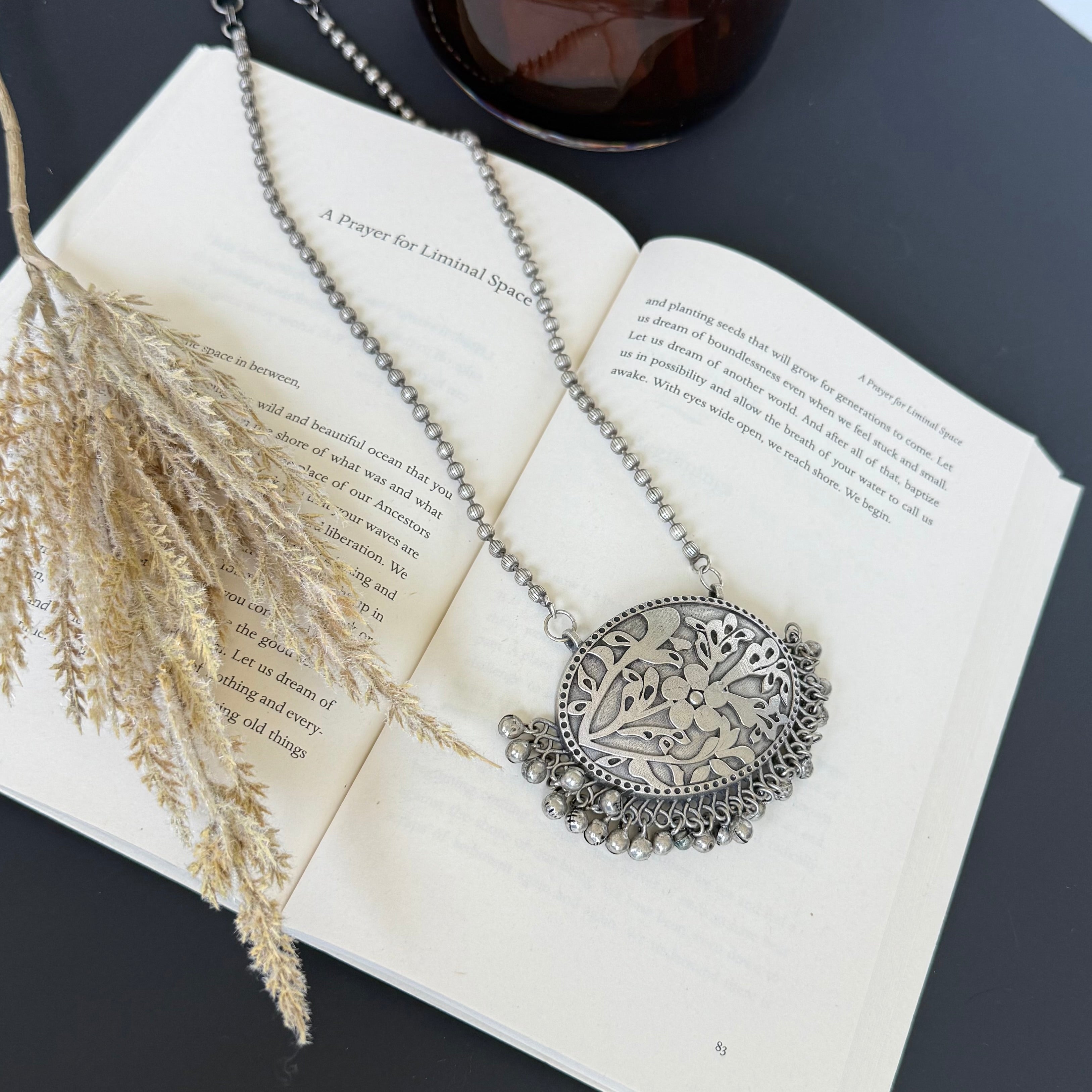 German Silver Pendent Necklacce