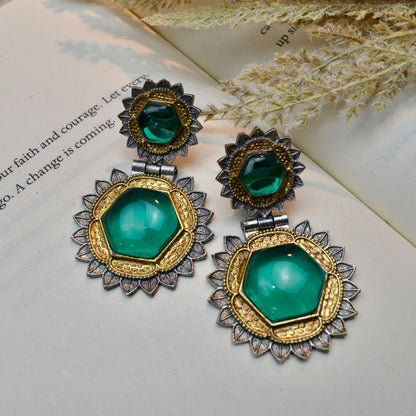 VJ4073-Monalisa Stone Medium size Earrings