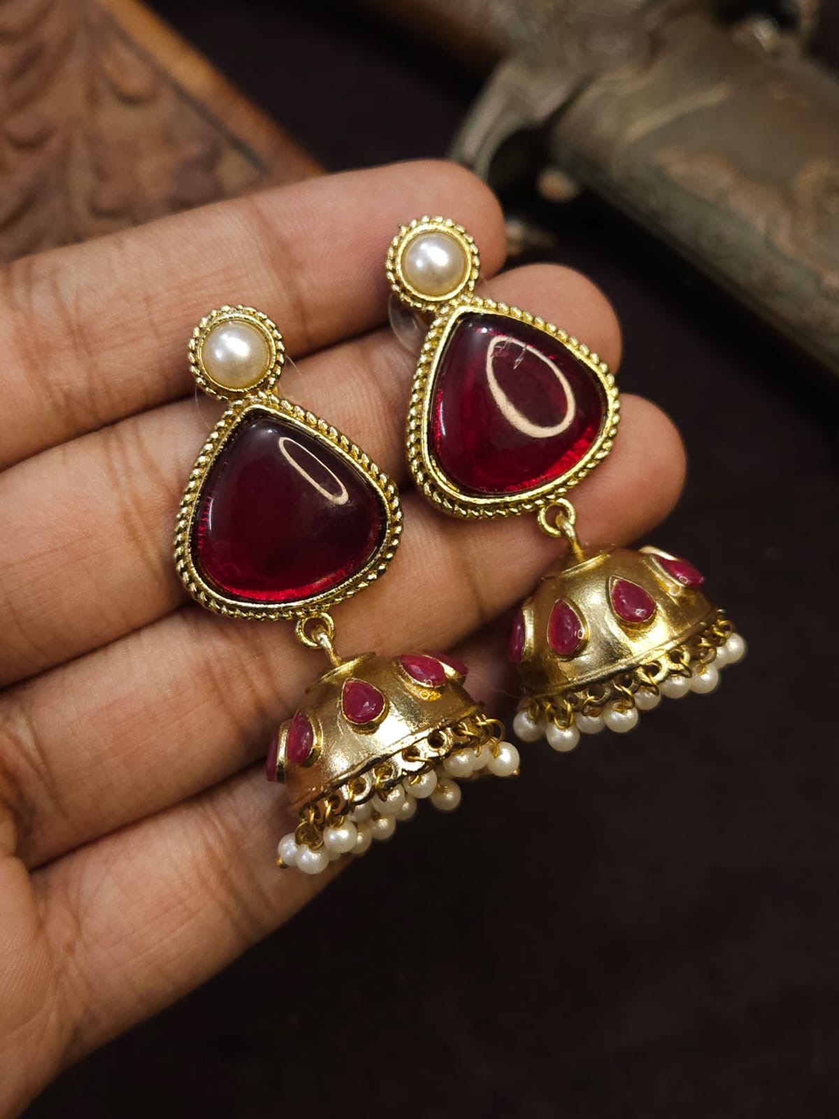 Stone Jhumka