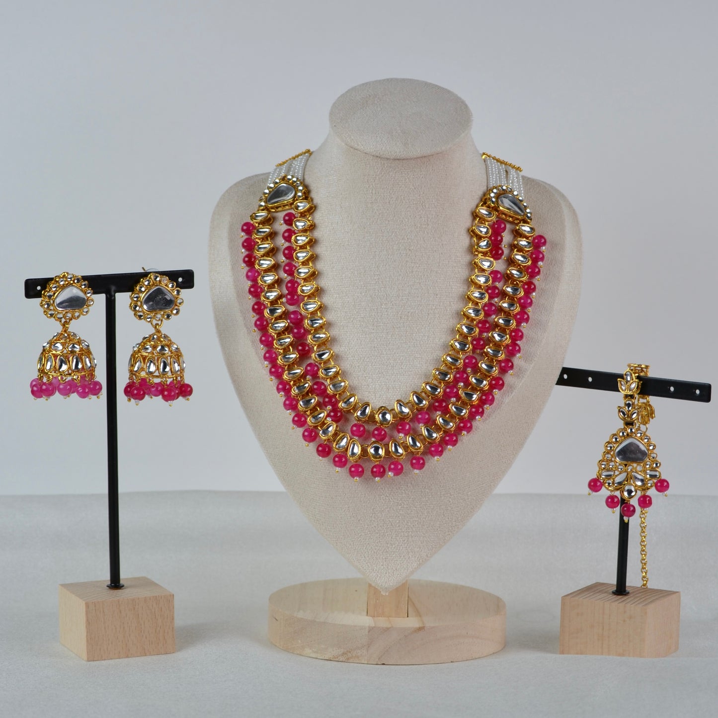 VARJ050-Kundan Like necklace