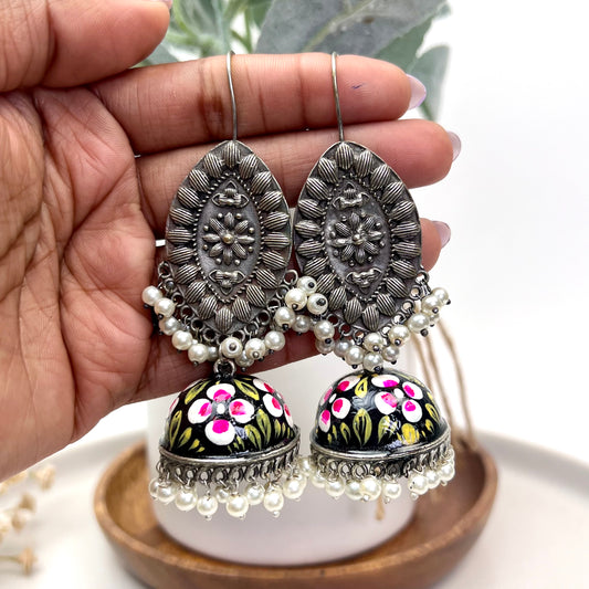 VJ4007-Hand Painted Jhumki