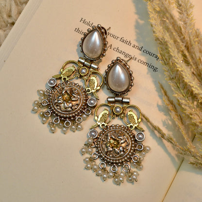 VJ4036-Bird Stone Earring