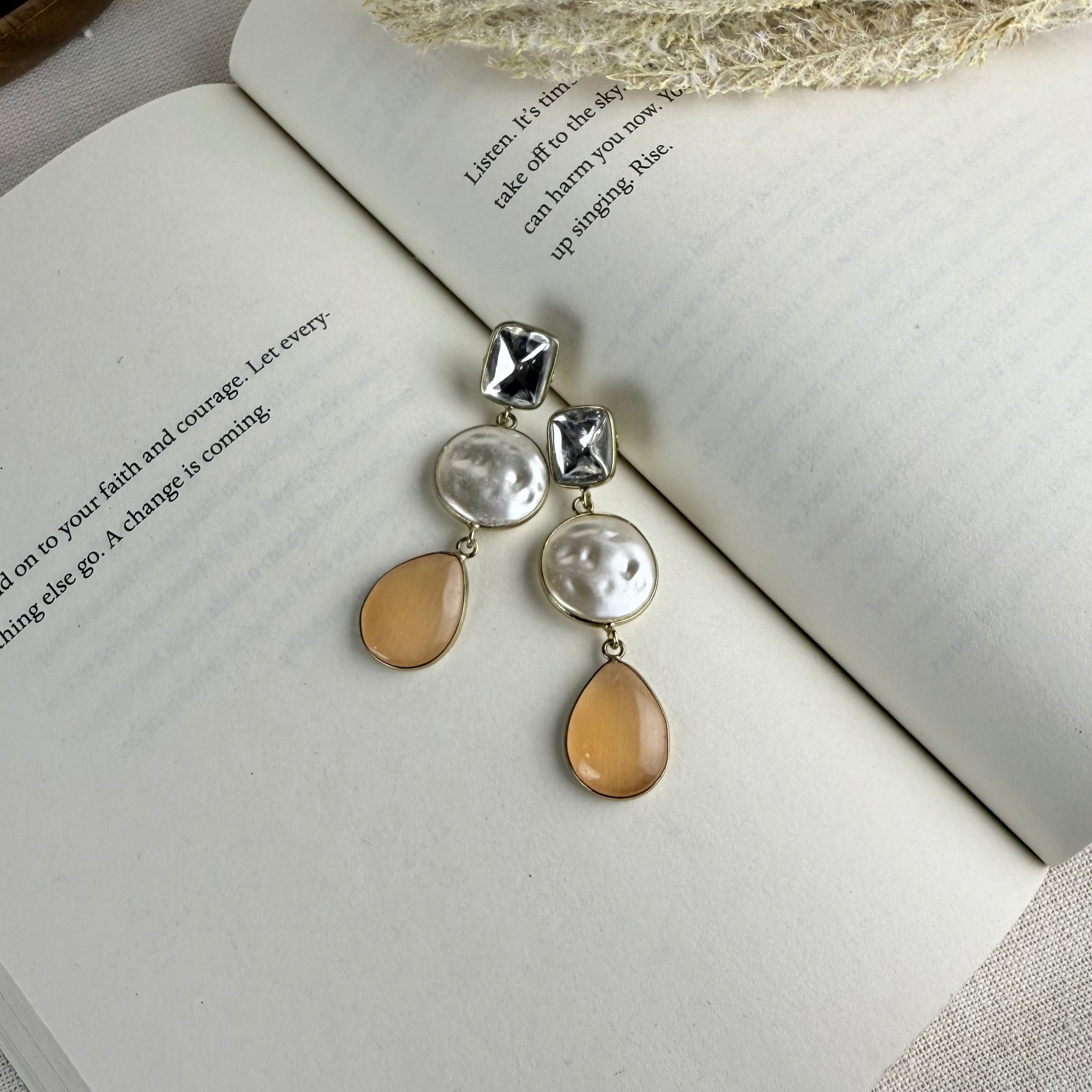MOP contemporary Earrings