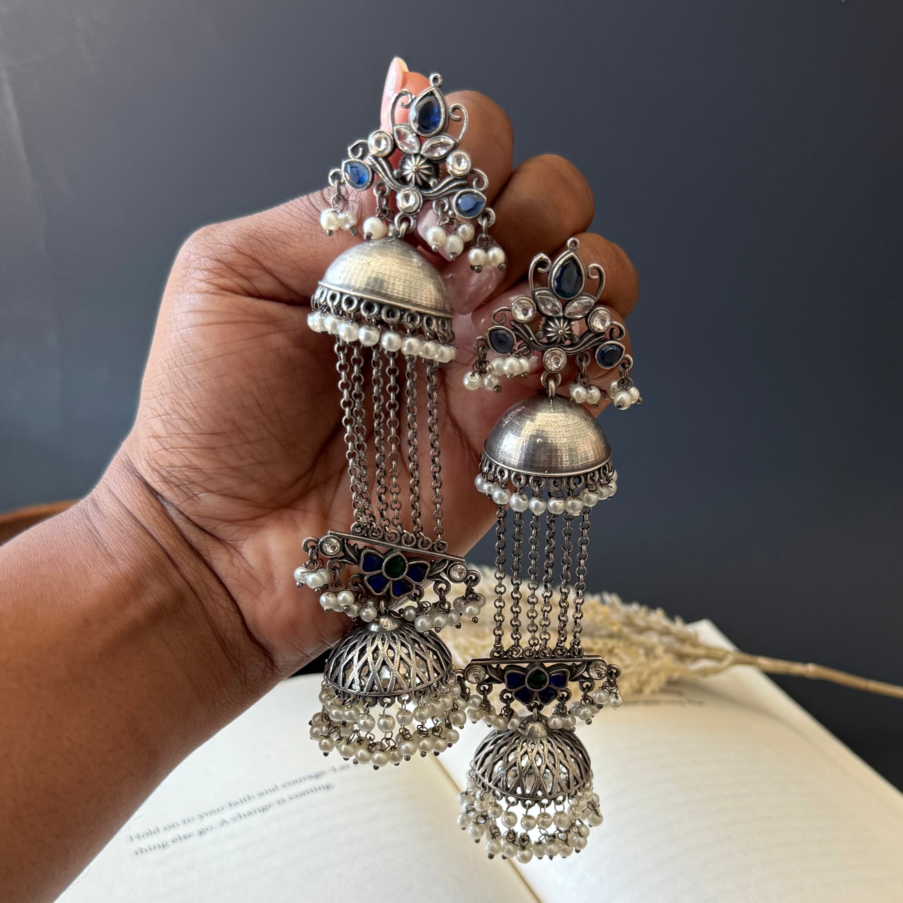 Elongated Chain Jhumka