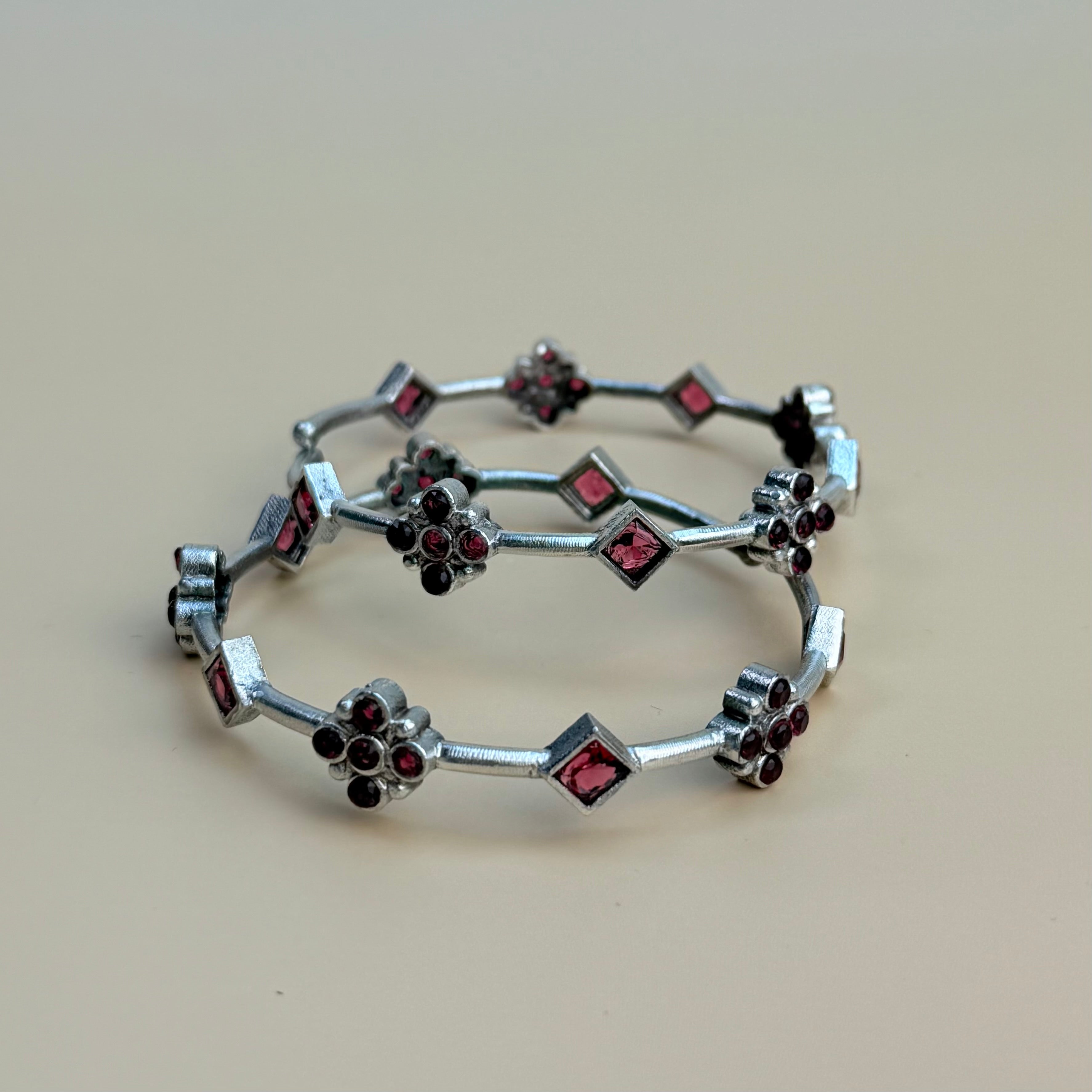 Bangle set of 2 - Ruby