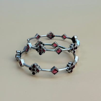 Bangle set of 2 - Ruby
