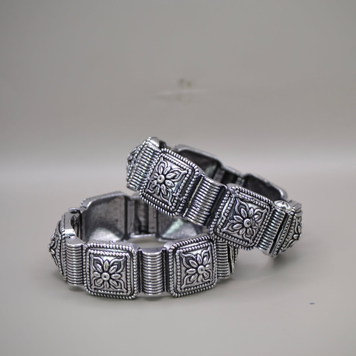 VJK4003-Tribal Adjustable Kada Set of 2