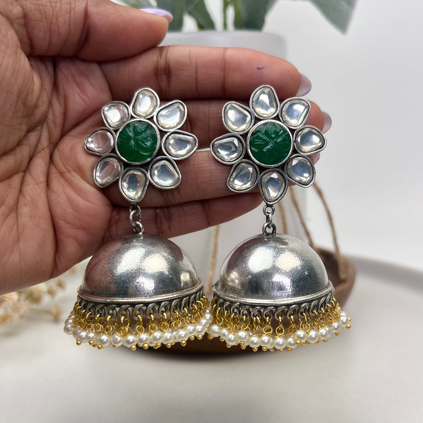 VJ4006-Flower Jhumki