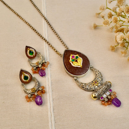 Vaani Fusion Long Necklace set