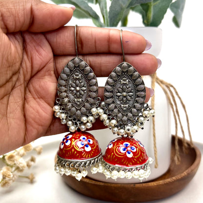 VJ4007-Hand Painted Jhumki