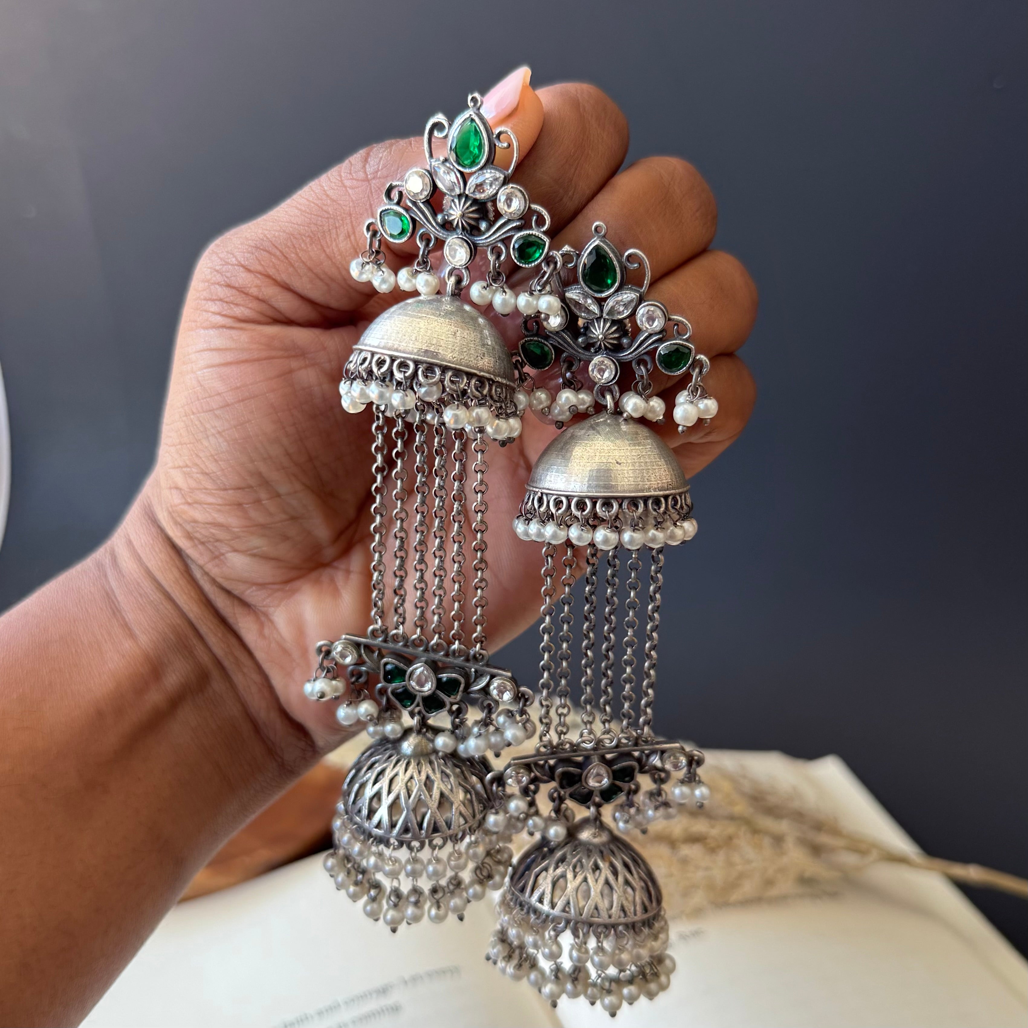 Elongated Chain Jhumka