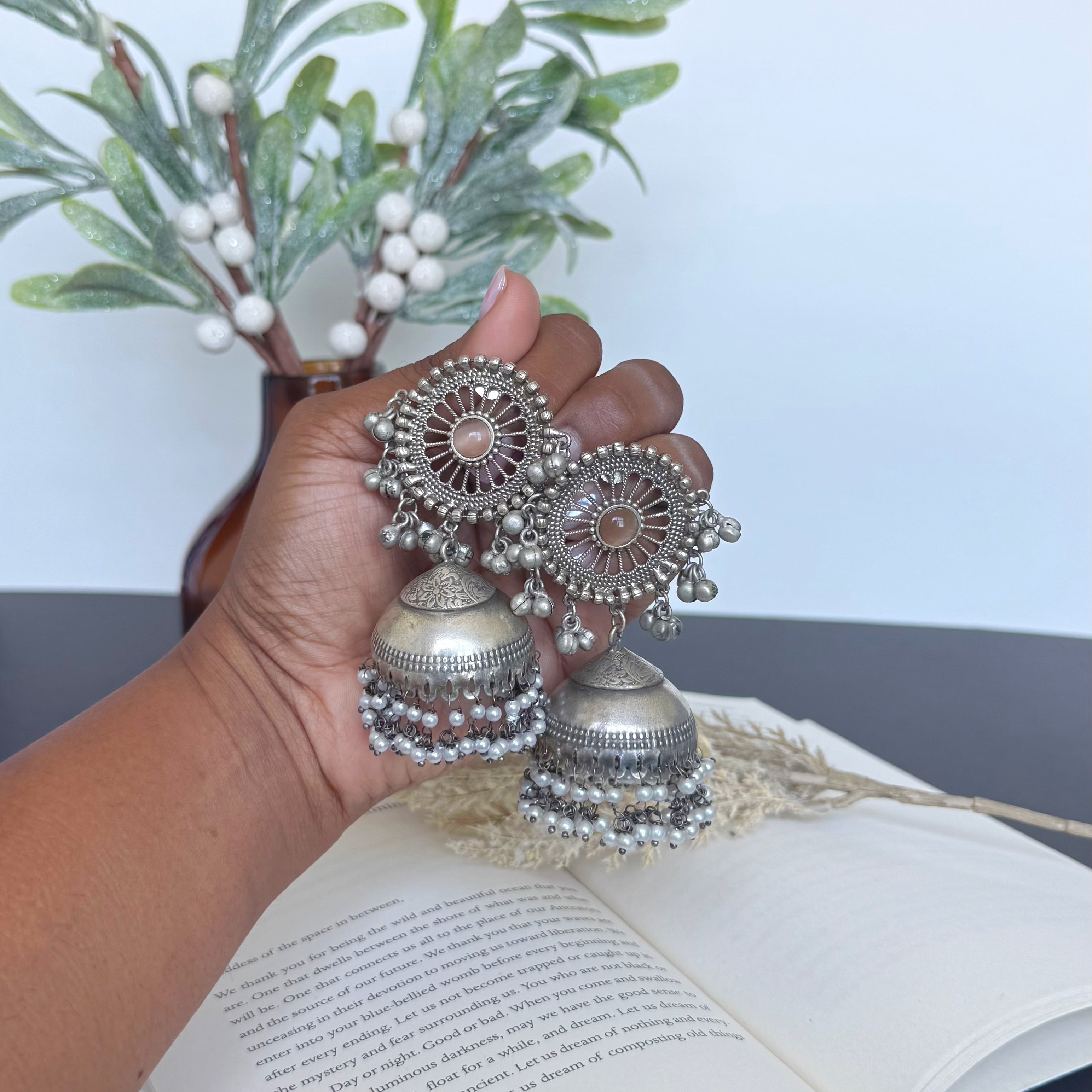 Jhumka Peach stone