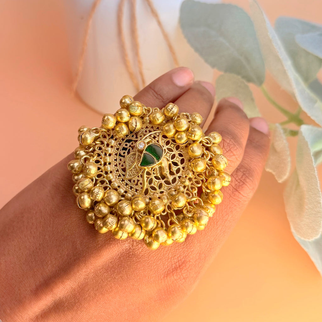 Gold tone ring