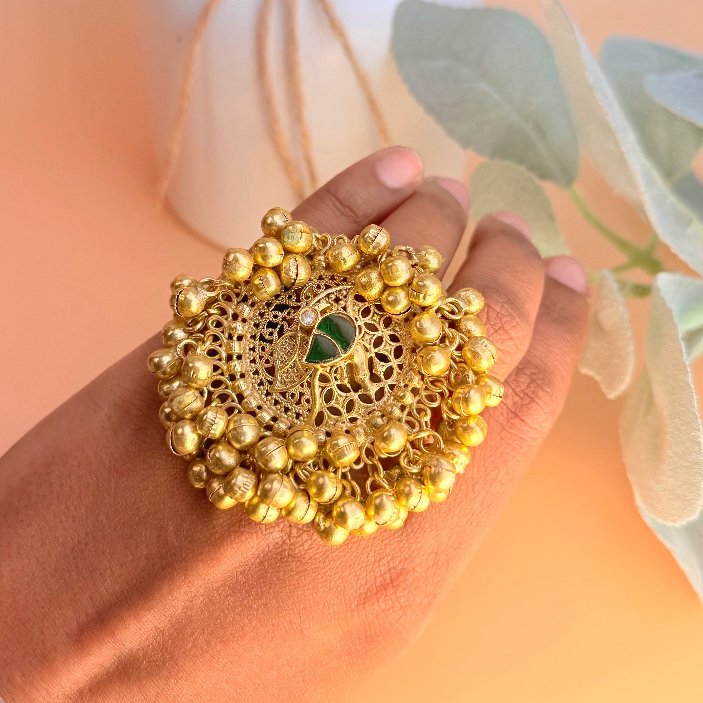 Gold tone ring