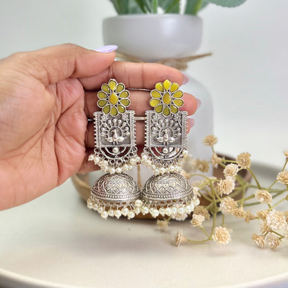 VJ4020-Flower Mor Jhumki