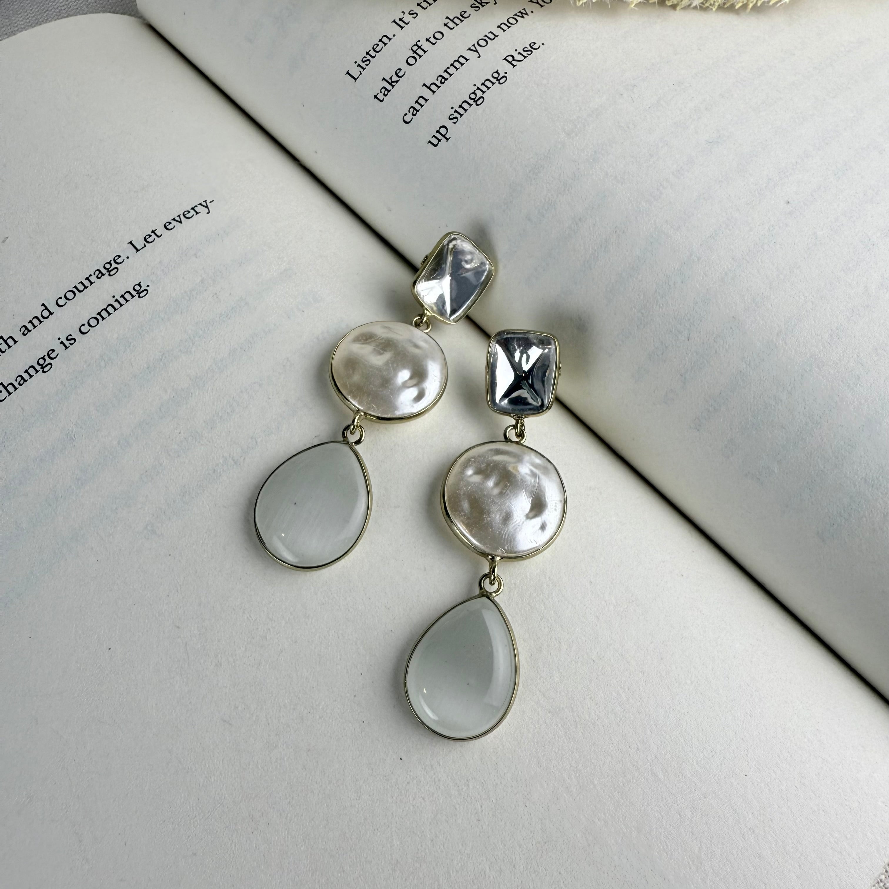 MOP contemporary Earrings