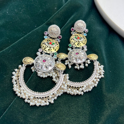 VJ4071-Oversized Chandbali Earrings