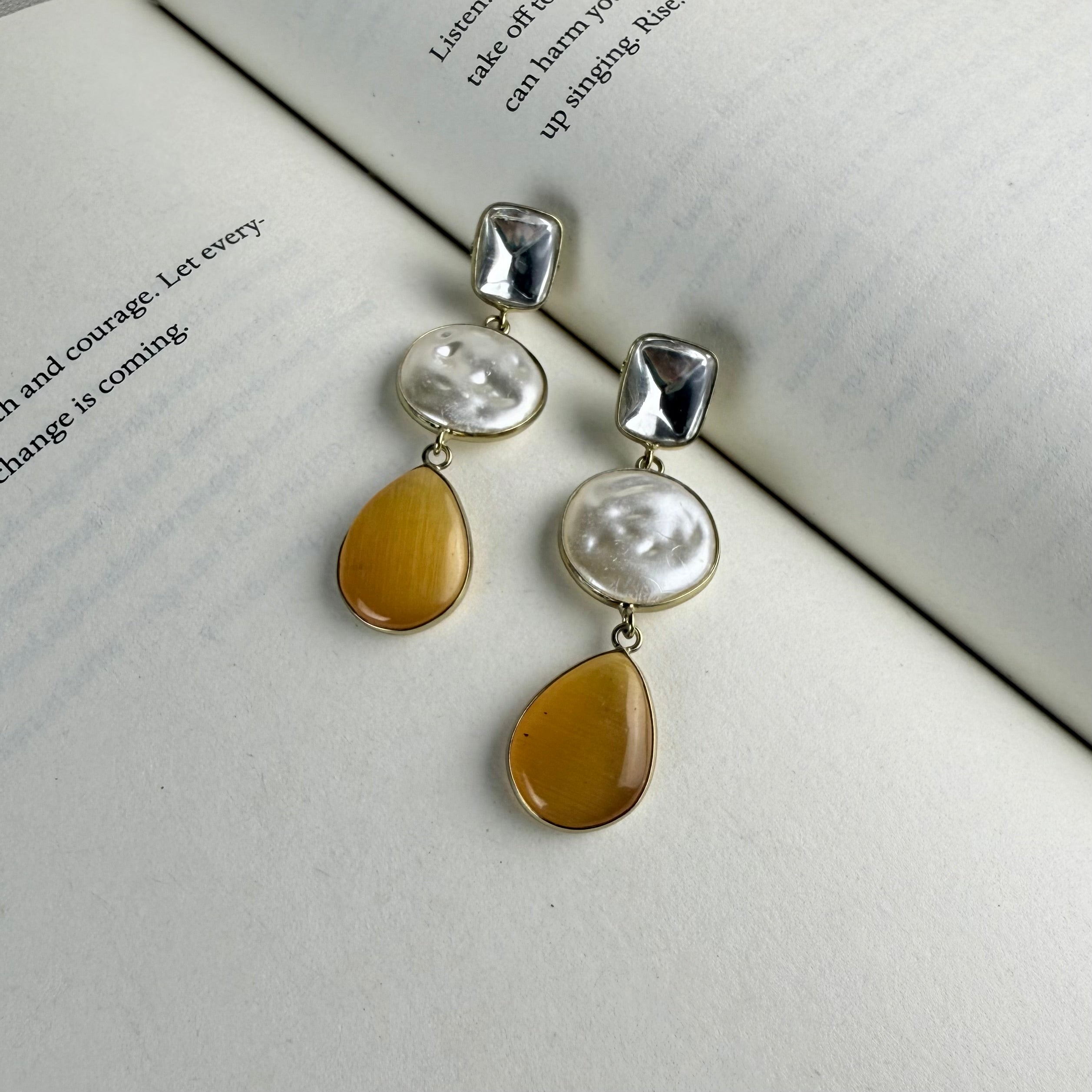 MOP contemporary Earrings