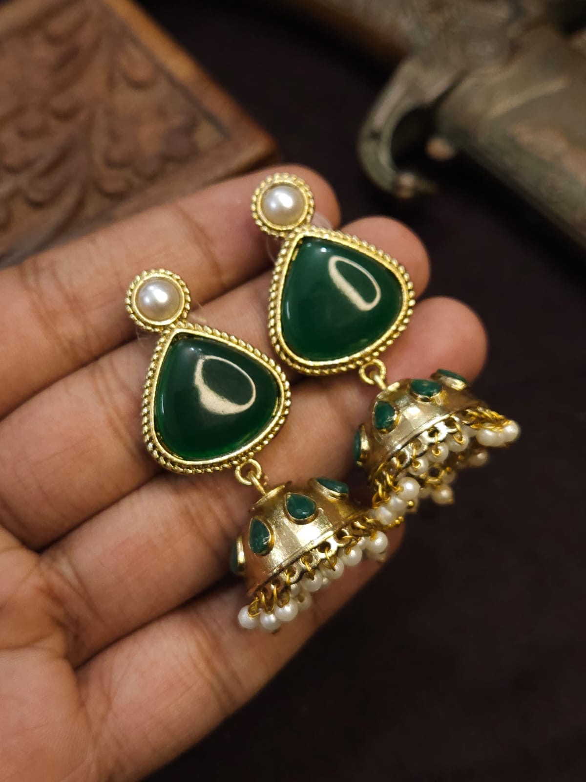 Stone Jhumka