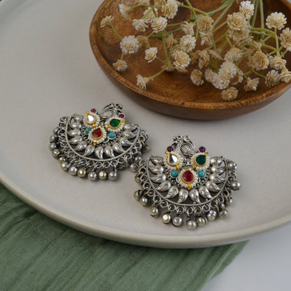 Amaya Chandbali with Kundan