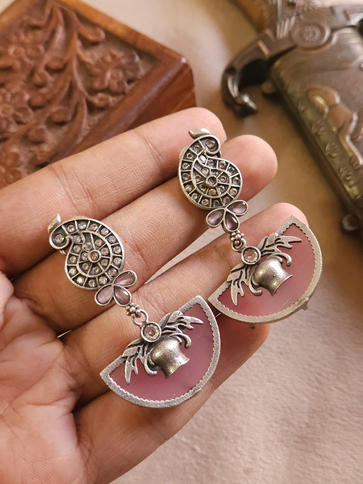 SLA Carving Bali Earring