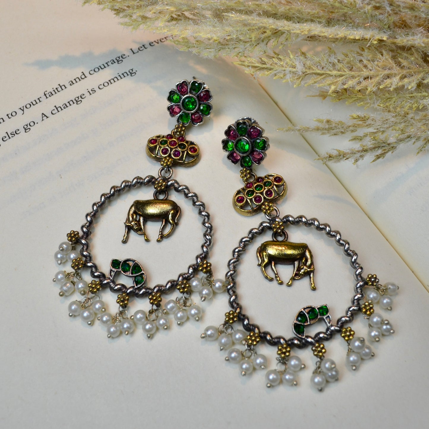 VJ4035-Boho Nandi Earring