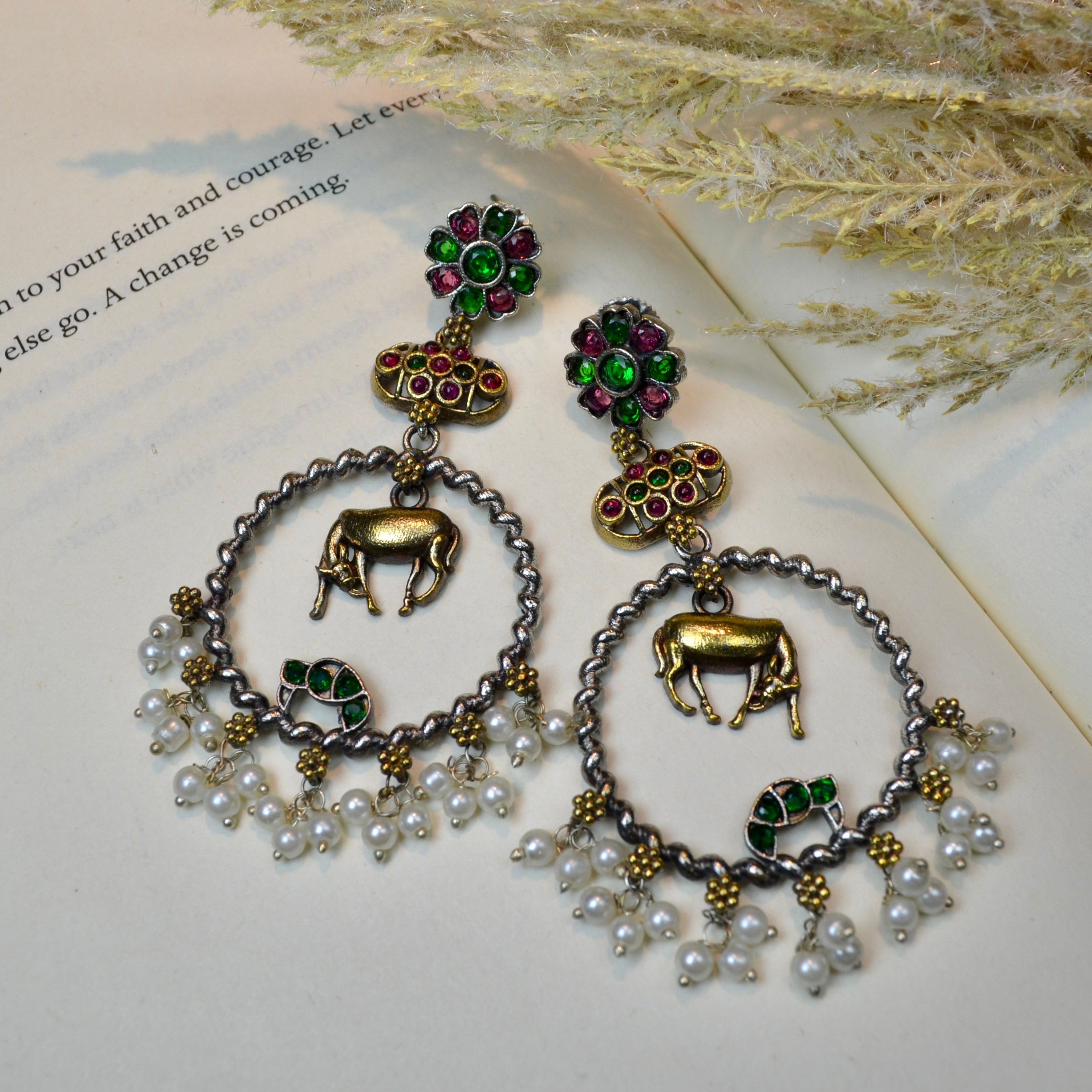 VJ4035-Boho Nandi Earring