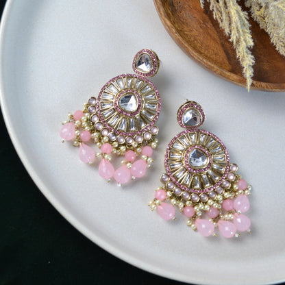 VARJ014-Polki and AD Earring