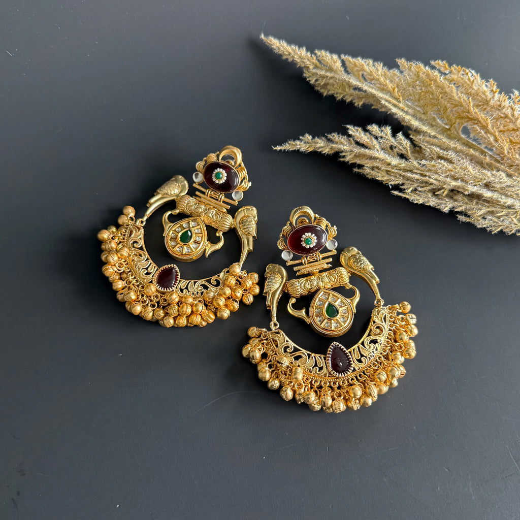 Kamya Kundan Fusion Chandbaali