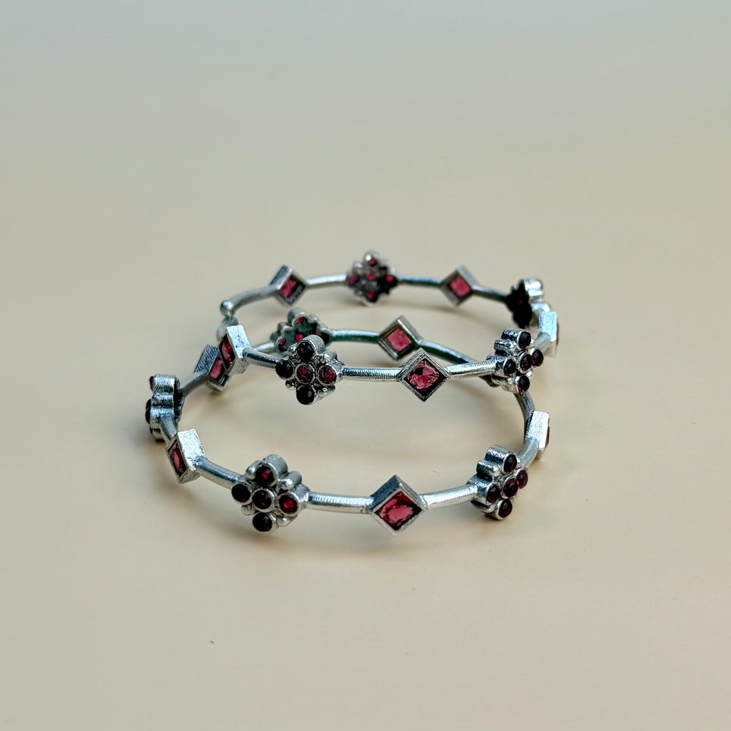 Bangle set of 2 - Ruby