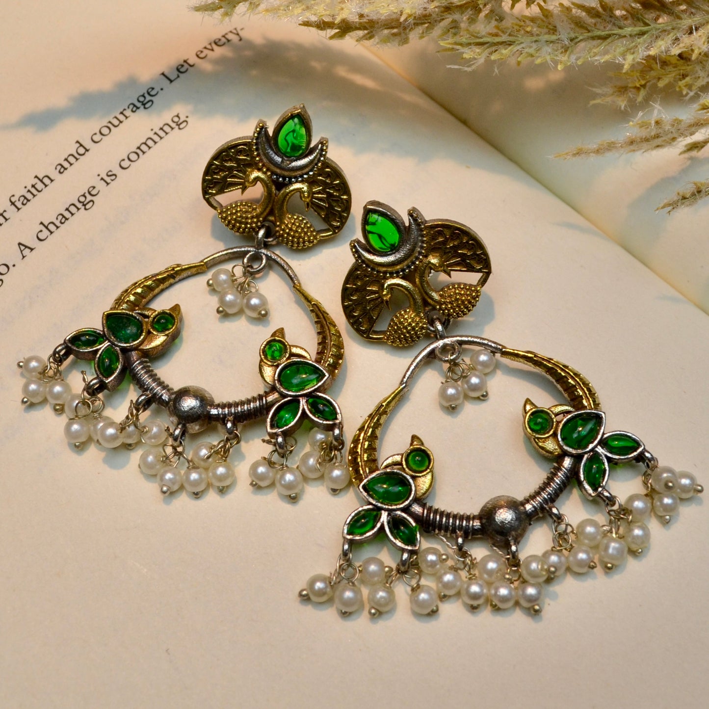 VJ4034-Boho Kundan Earring