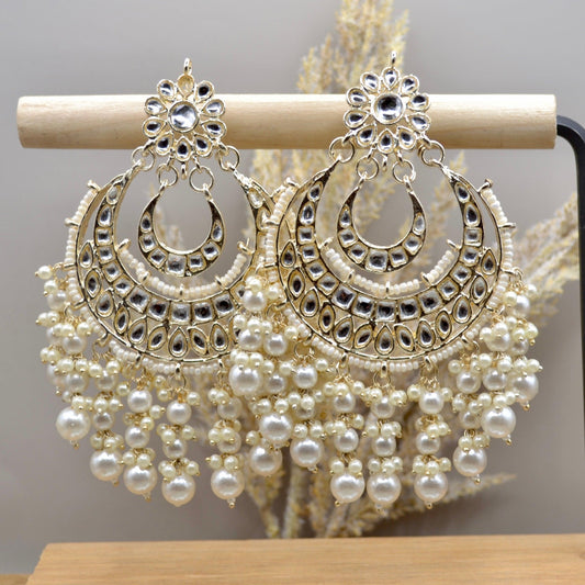 VJ010-Chand Bali Earring - Vaanika Designs