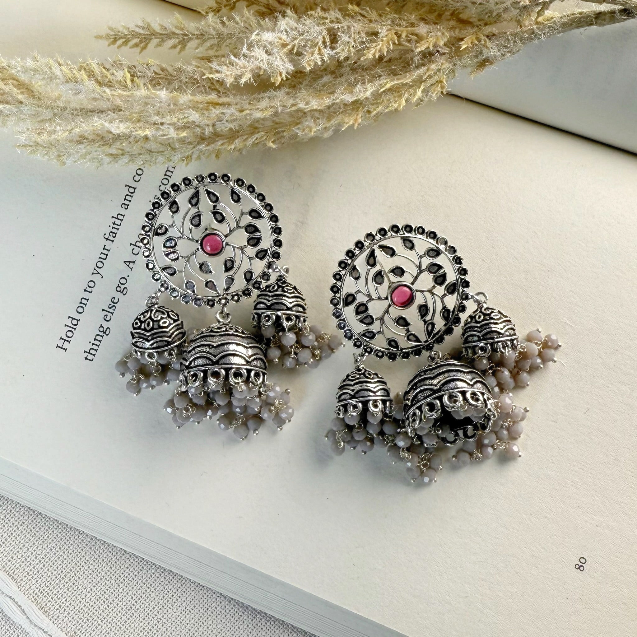 Ruby Jhumka Earrings