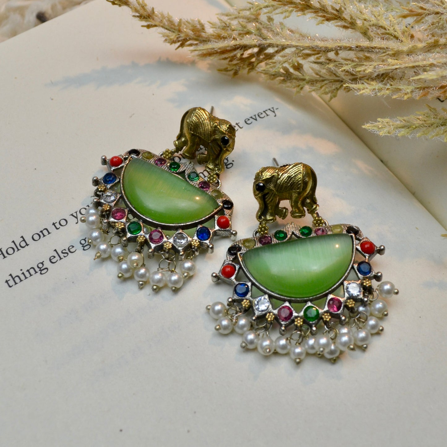 VJ4069-Small Elephant Earrings