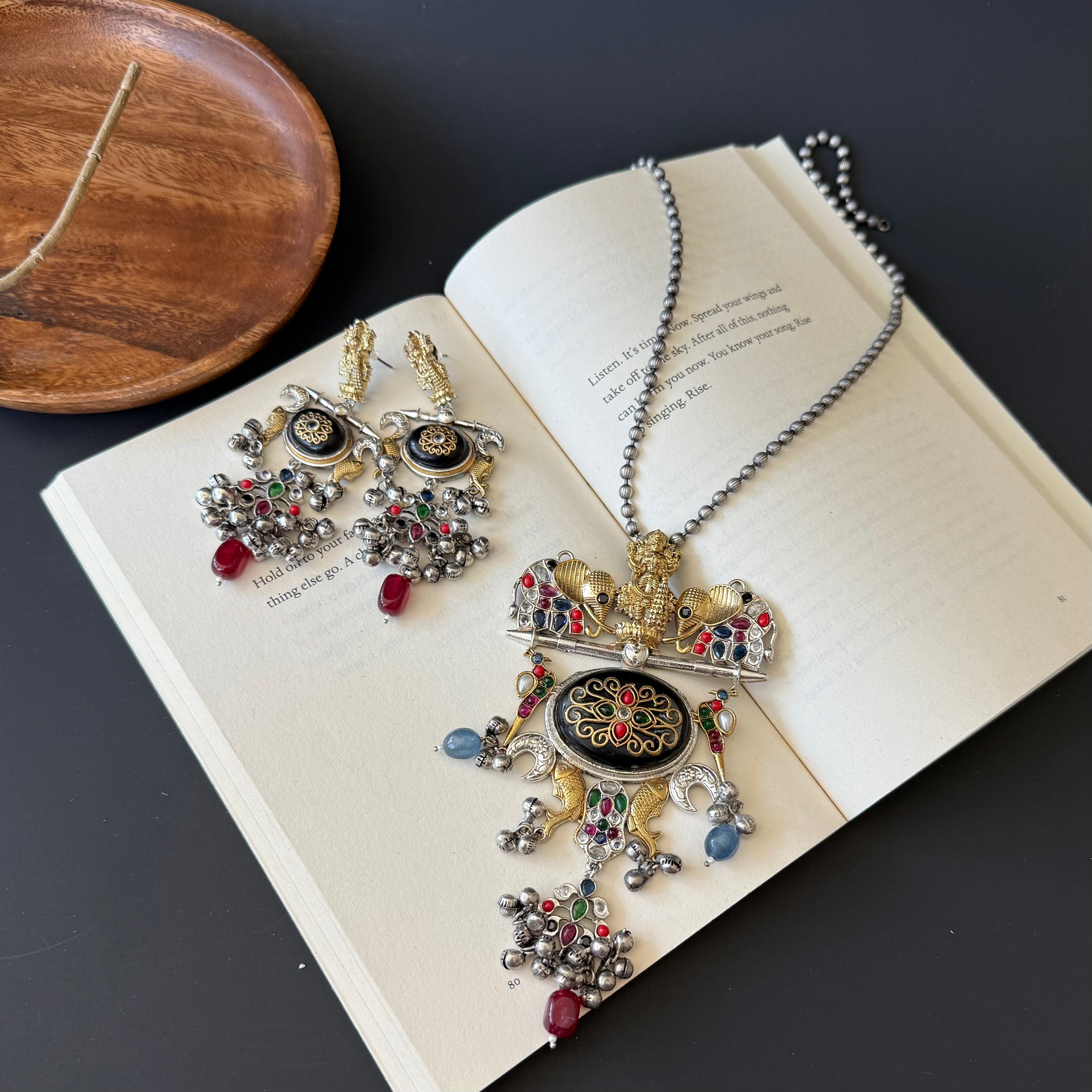 Ghungroo long Necklace Set