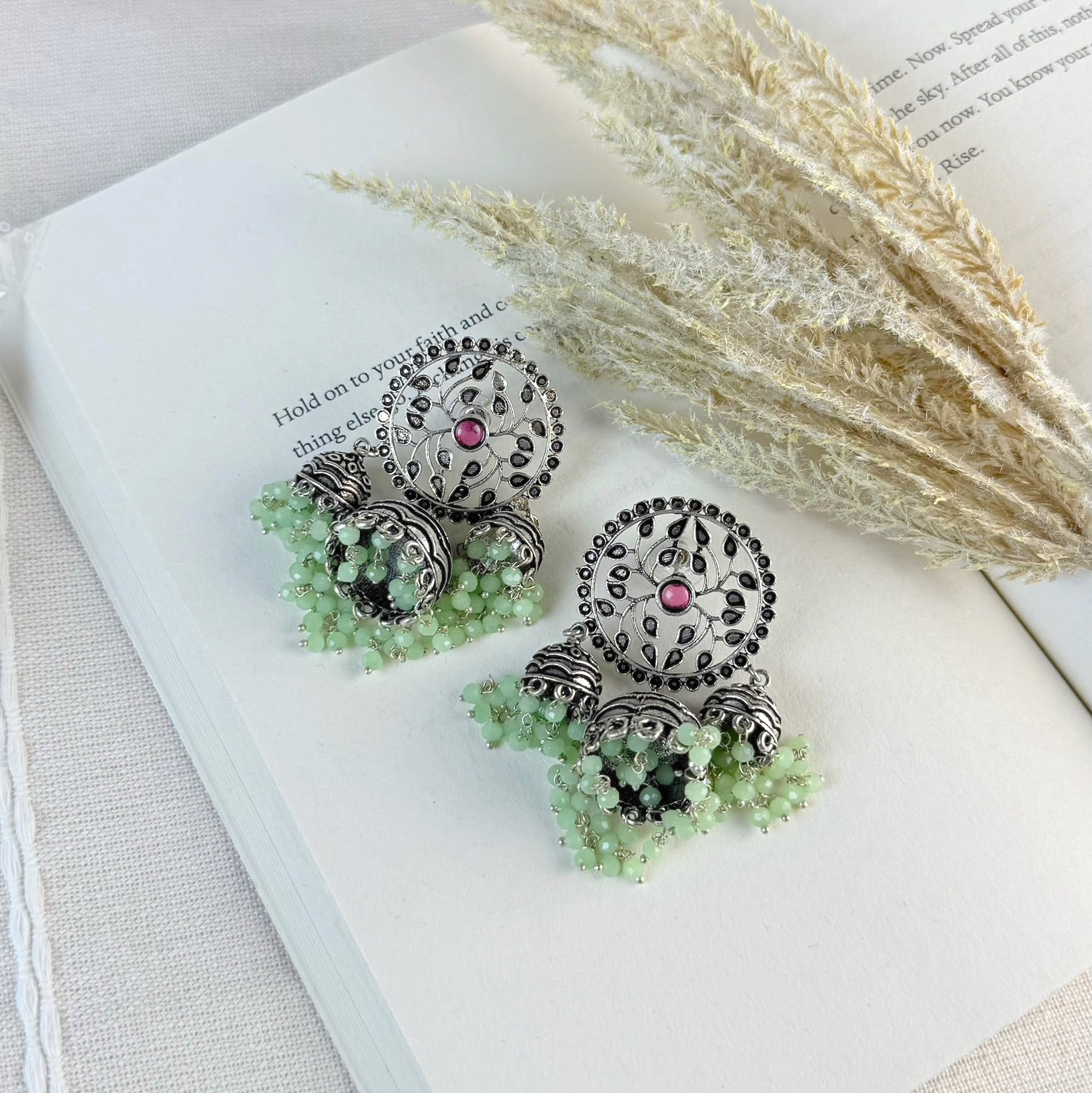 Ruby Jhumka Earrings
