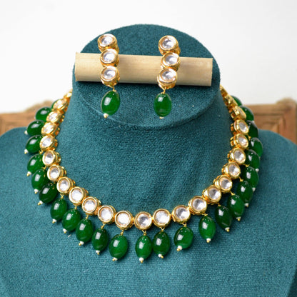 VJ003-Kundan Necklace - Vaanika Designs